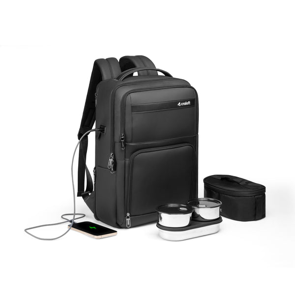 The Corporate Backpack Pro – 21L Laptop Bag for 15.6-16 Inch | Lunch Bag & USB-C Port