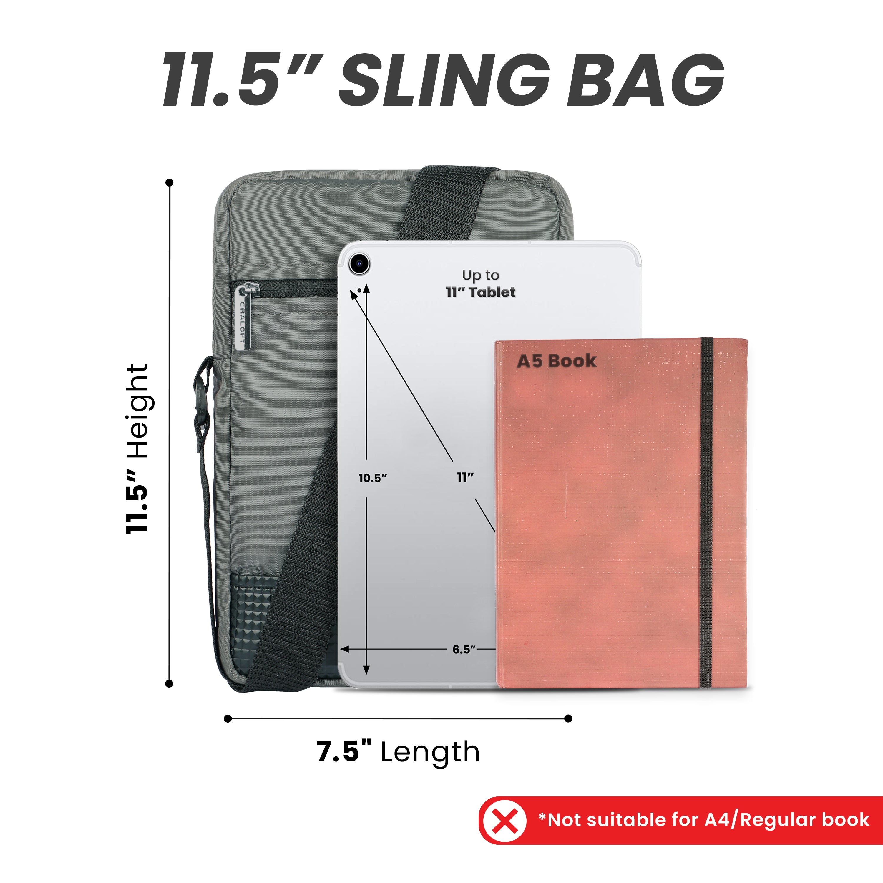 Voyage Vault S1 Side Sling Bag (Olive_Grey) – Craloft